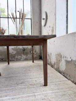 Table de ferme pitchpin 2 x 1 m années 1950