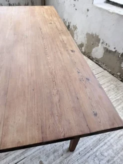 Table de ferme pitchpin 2 x 1 m années 1950