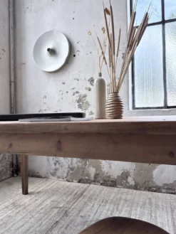 Table de ferme pitchpin 2 x 1 m années 1950