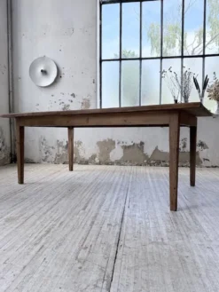 Table de ferme pitchpin 2 x 1 m années 1950
