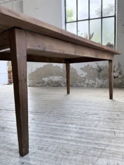 Table de ferme pitchpin 2 x 1 m années 1950