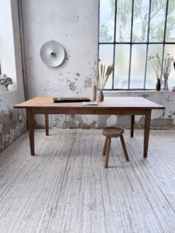 Table de ferme pitchpin 2 x 1 m années 1950