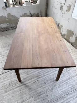Table de ferme pitchpin 2 x 1 m années 1950