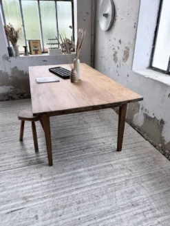 Table de ferme pitchpin 2 x 1 m années 1950