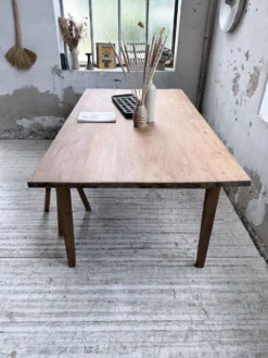 Table de ferme pitchpin 2 x 1 m années 1950