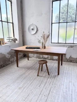 Table de ferme pitchpin 2 x 1 m années 1950