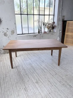 Table de ferme pitchpin 2 x 1 m années 1950