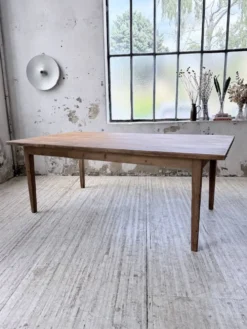 Table de ferme pitchpin 2 x 1 m années 1950