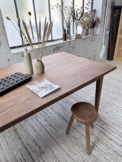Table de ferme pitchpin 2 x 1 m années 1950