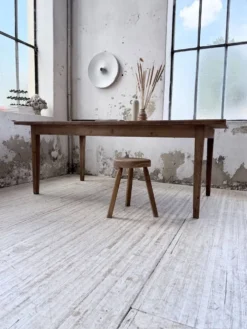 Table de ferme pitchpin 2 x 1 m années 1950