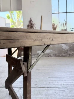 Table de ferme pliante en pin 1950 XL