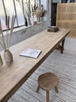 Table de ferme pliante en pin 1950 XL