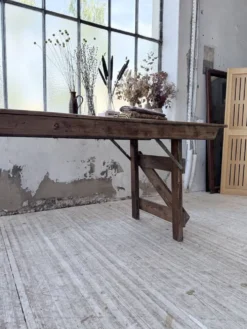 Table de ferme pliante en pin 1950 XL