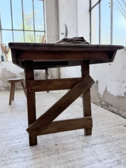 Table de ferme pliante en pin 1950 XL