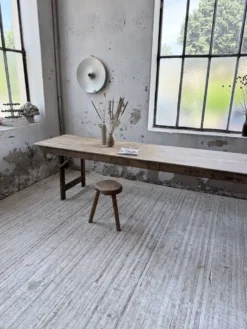 Table de ferme pliante en pin 1950 XL