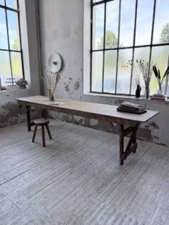 Table de ferme pliante en pin 1950 XL