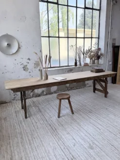 Table de ferme pliante en pin 1950 XL