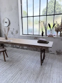 Table de ferme pliante en pin 1950 XL