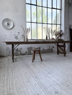 Table de ferme pliante en pin 1950 XL