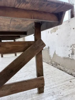 Table de ferme pliante en pin 1950 XL