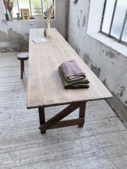 Table de ferme pliante en pin 1950 XL