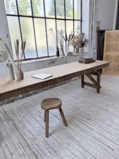 Table de ferme pliante en pin 1950 XL