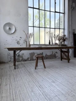 Table de ferme pliante en pin 1950 XL
