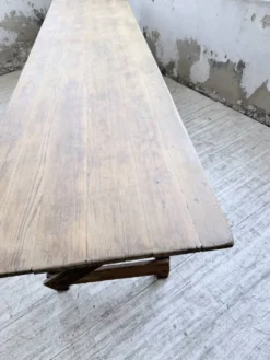 Table de ferme pliante en pin 1950 XL