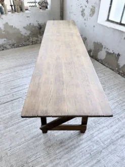 Table de ferme pliante en pin 1950 XL