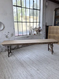 Table de ferme pliante en pin 1950 XL