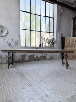 Table de ferme pliante en pin 1950 XL