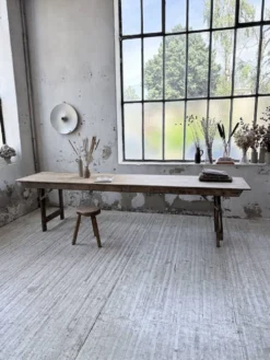 Table de ferme pliante en pin 1950 XL