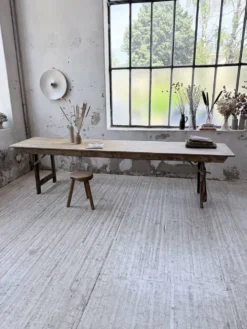 Table de ferme pliante en pin 1950 XL
