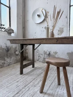 Table de ferme pliante en pin 1950 XL