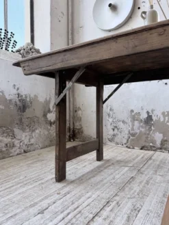 Table de ferme pliante en pin 1950 XL