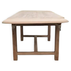 Table de ferme rénovée avec rallonges