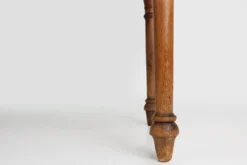 Table de ferme rustique en chêne, France, années 1850