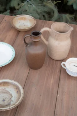 Table de ferme rustique rénovée