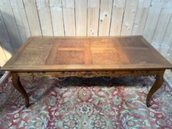 Table de ferme – Style Louis XV – Chêne massif – Début XXe