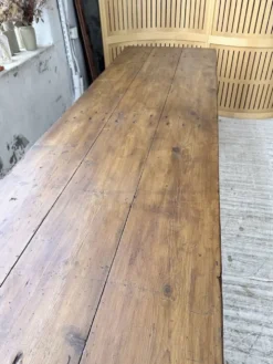 Table de ferme tréteaux XXL 4m et ses bancs