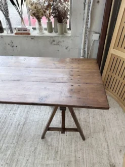 Table de ferme tréteaux XXL 4m et ses bancs