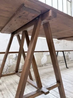 Table de ferme tréteaux XXL 4m et ses bancs
