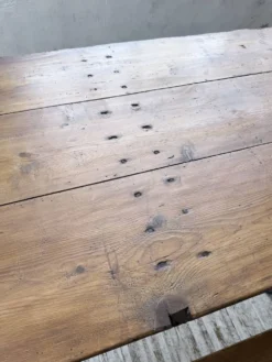 Table de ferme tréteaux XXL 4m et ses bancs