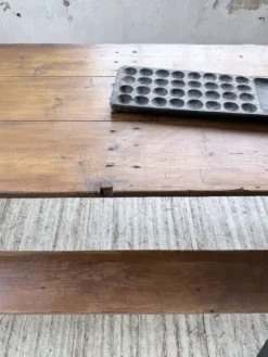 Table de ferme tréteaux XXL 4m et ses bancs