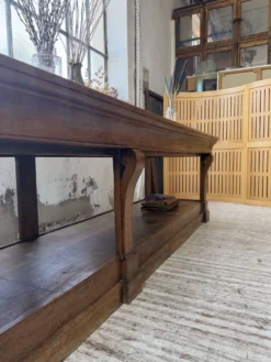 Table de gantier drapière 1900 chêne massif 330cm XL