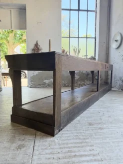 Table de gantier drapière 1900 chêne massif 330cm XL