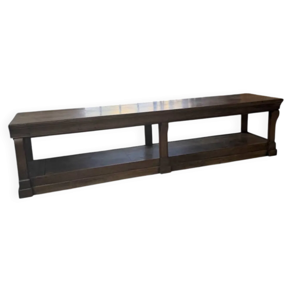 Table de gantier drapière 1900 chêne massif 330cm XL