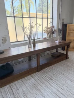 Table de gantier drapière 1900 chêne massif 330cm XL