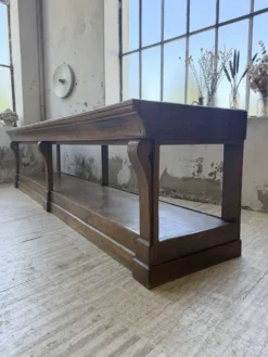 Table de gantier drapière 1900 chêne massif 330cm XL