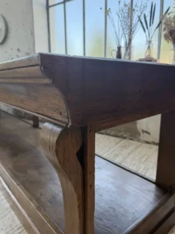 Table de gantier drapière 1900 chêne massif 330cm XL